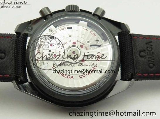 0112 Speedmaster “Dark Side of The Moon” Real Ceramic OMF 1:1 Best Edition Black Black on Nylon Strap A WeatherProof 7976